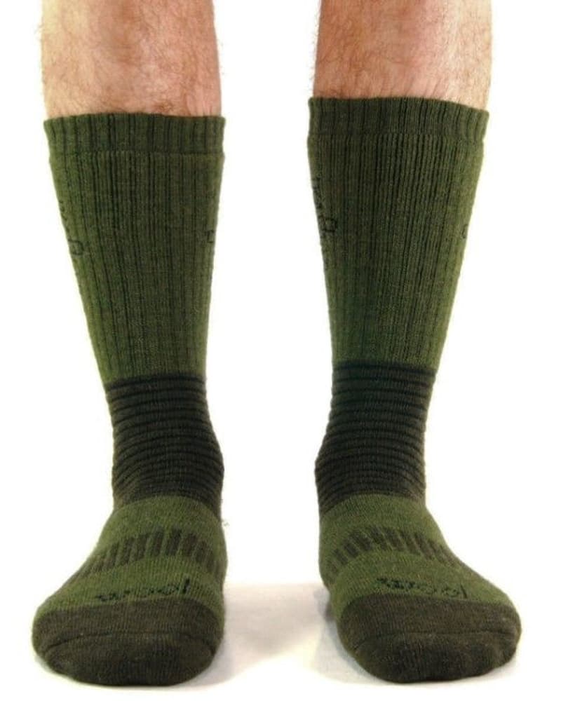 Mid Grønn Merinoullsstrømpe UX, view: 1