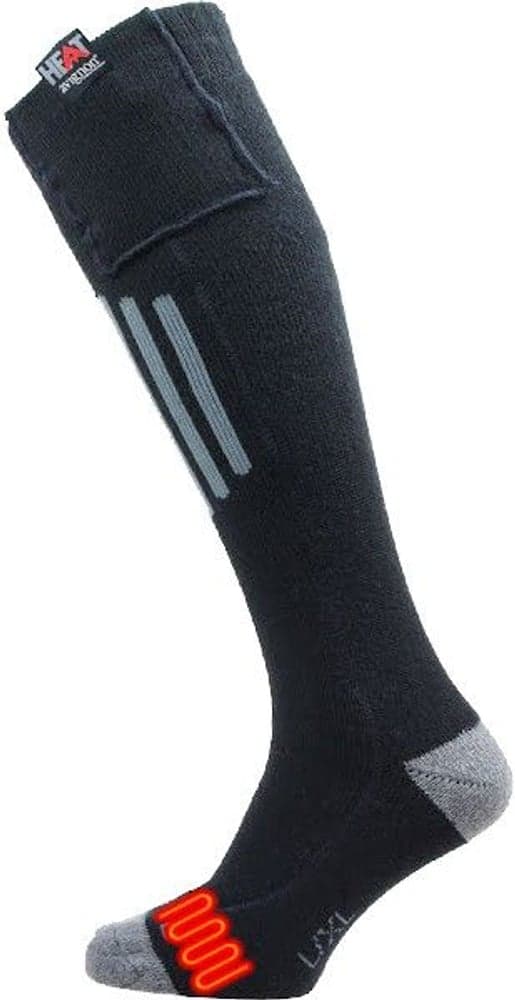 Unisex Heat Socks w. AA-battery Black, view: 1