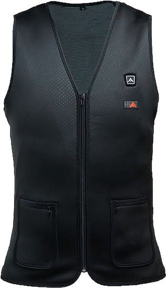 Heat Vest Thin V-Neck Powerbank Black, view: 0