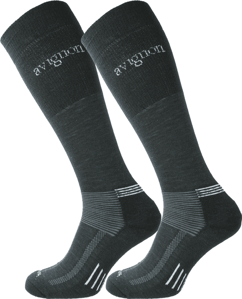 Terry Merinoull Strømper 2-pack Svart (36/39 or 45/48), view: 0