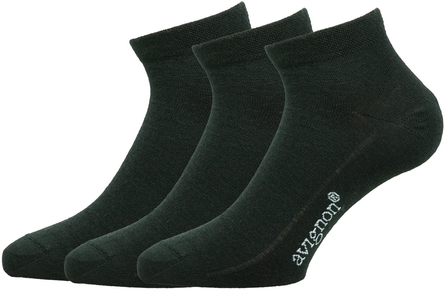 Sneaker Low Merino Sock 3-pieces Black, view: 0