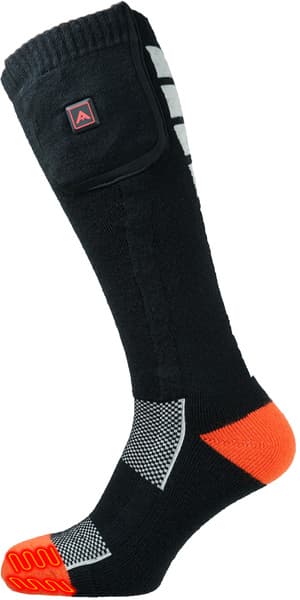 Varmestrømpe Svart/Orange/Hvit, view: 0