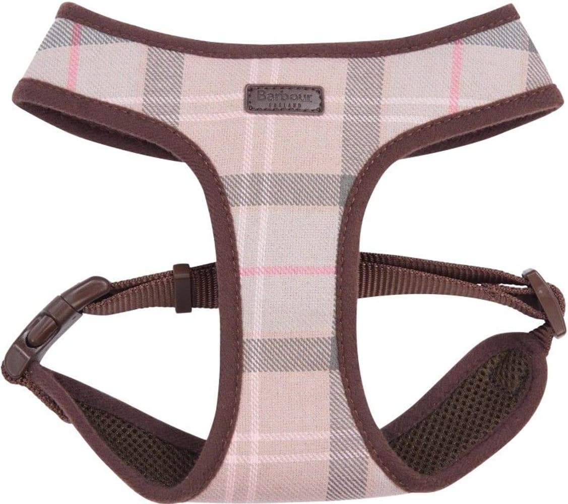 Tar Dog Harness Taupe/Pink Tartan, view: 0