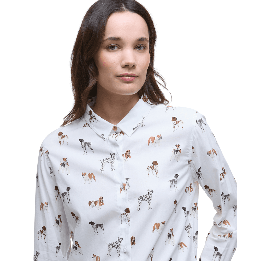 W's Safari Shirt Dog Print, view: 2