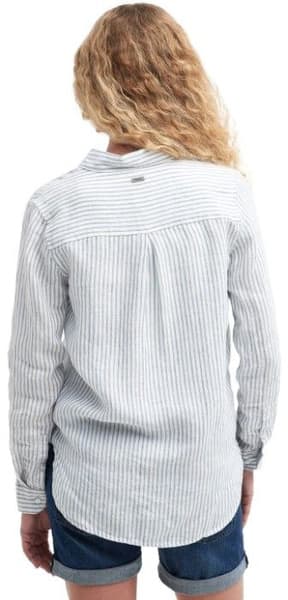 W's Marine Linen Shirt Chambray Stripe, view: 2