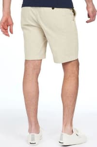 M's Linen Shorts Light Stone - view: 2