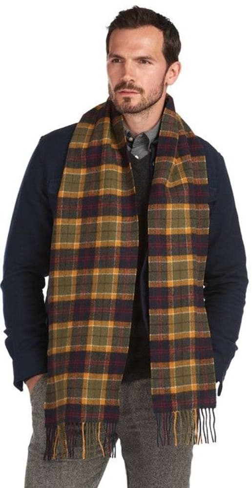Lambswool Scarf Green/Navy/Red Tartan, view: 1