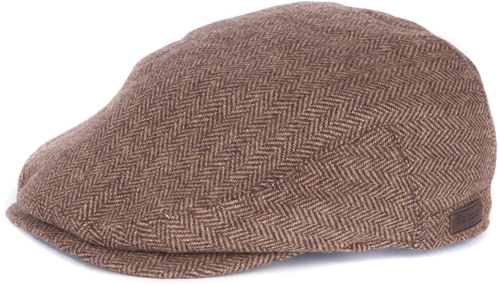 M's Barlow Flat Cap Brown Herringbone, view: 0