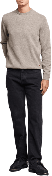 M's Patch Crew Neck Dark Stone - view: 1