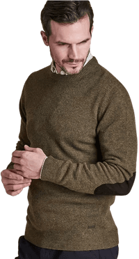 M's Patch Crew Neck Seaweed - view: 1