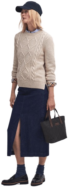 W's Burne Crew Neck Oatmeal/Hessian Tart, view: 5