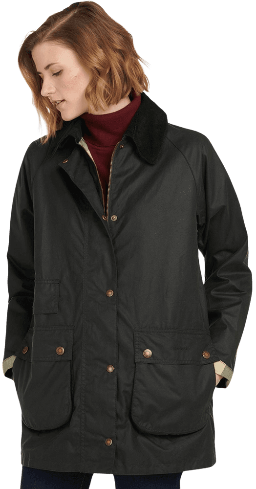 W's Tain Wax Jacket Sage, view: 3