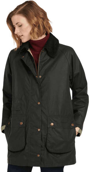 W's Tain Wax Jacket Sage, view: 3