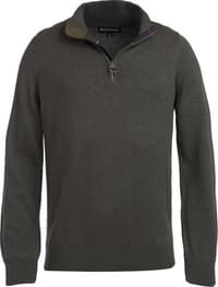 M's Cotton Half Zip Olive Marl - view: 0