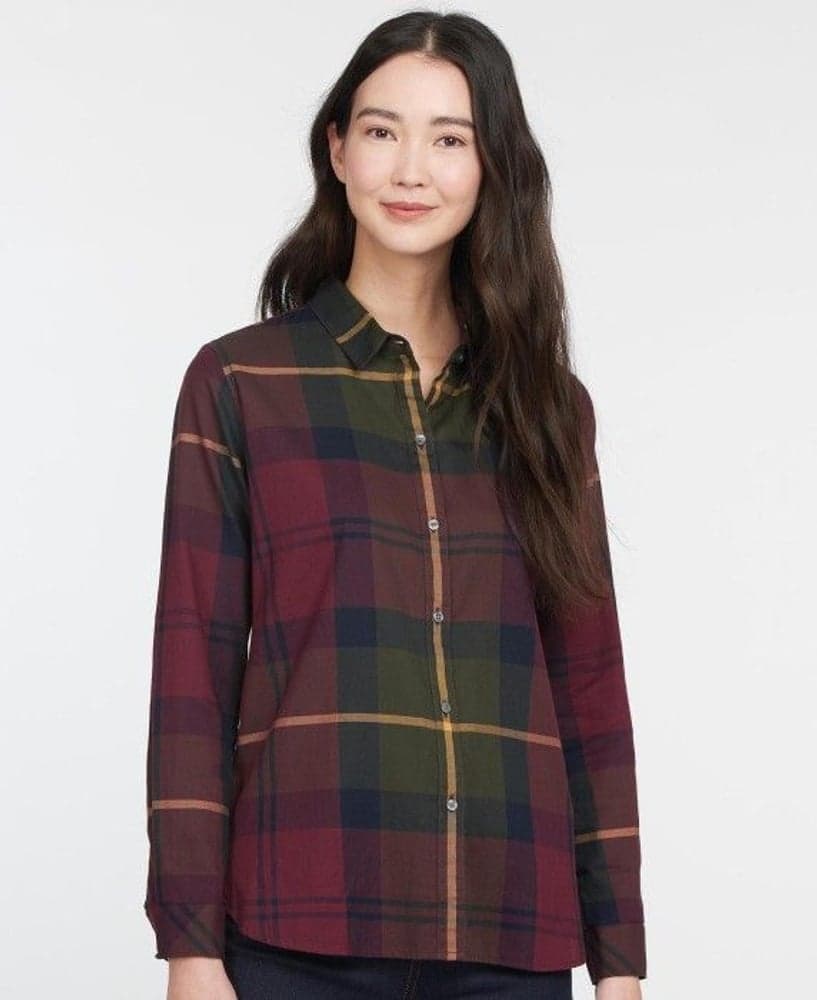 W's Moorland Shirt Elderberry Chec, view: 2