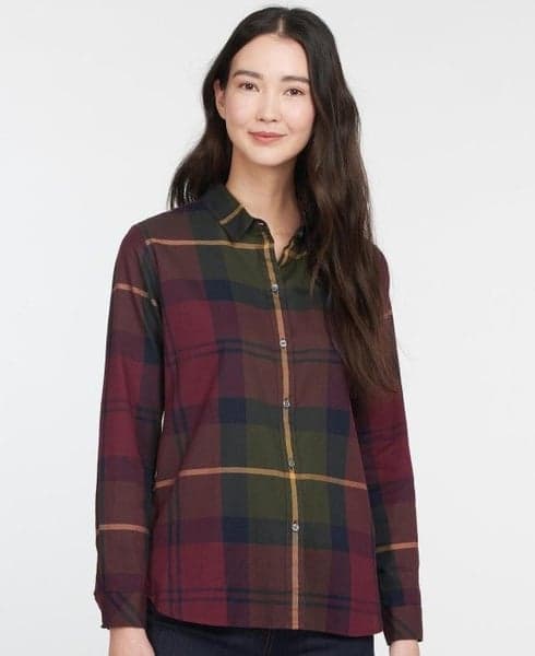 W's Moorland Shirt Elderberry Chec, view: 2