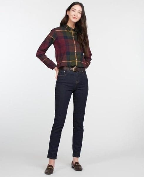 W's Moorland Shirt Elderberry Chec, view: 5