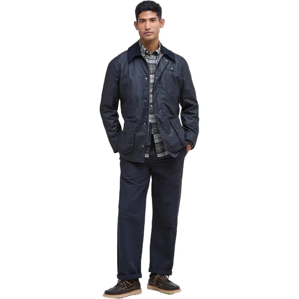 M's Ashby Wax Jacket Navy, view: 2