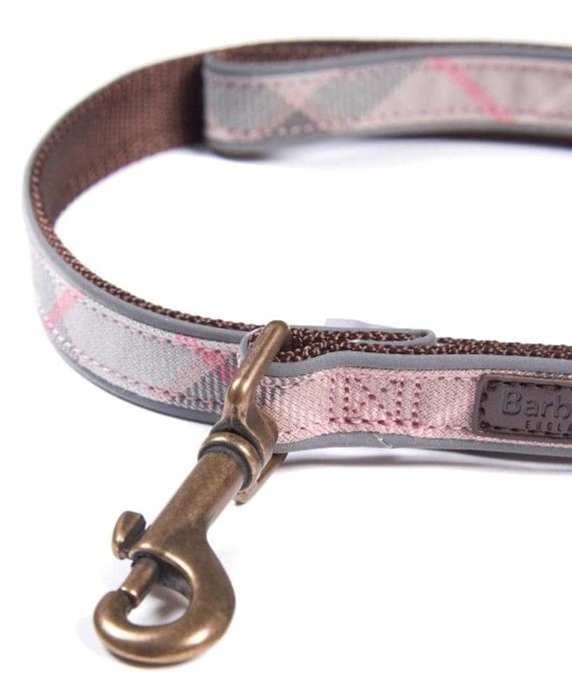 Reflective Dog Lead Taupe/Pink Tartan, view: 1