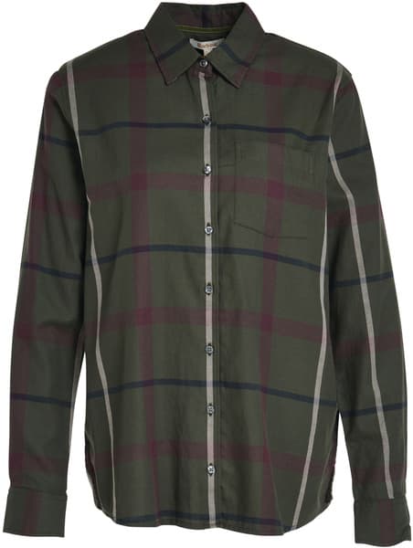 W's Oxer Check Shirt Olive/Black Check, view: 0