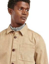 M's Washed Overshirt Washed Stone - view: 4
