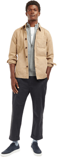M's Washed Overshirt Washed Stone - view: 1