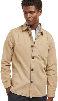 M's Washed Overshirt Washed Stone - view: 2