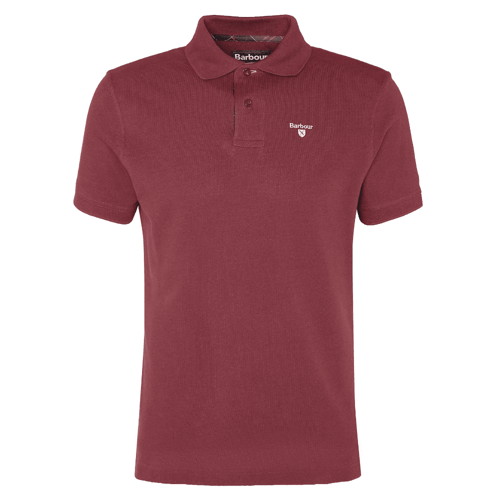 Tartan Pique Polo Shirt Ruby, view: 0