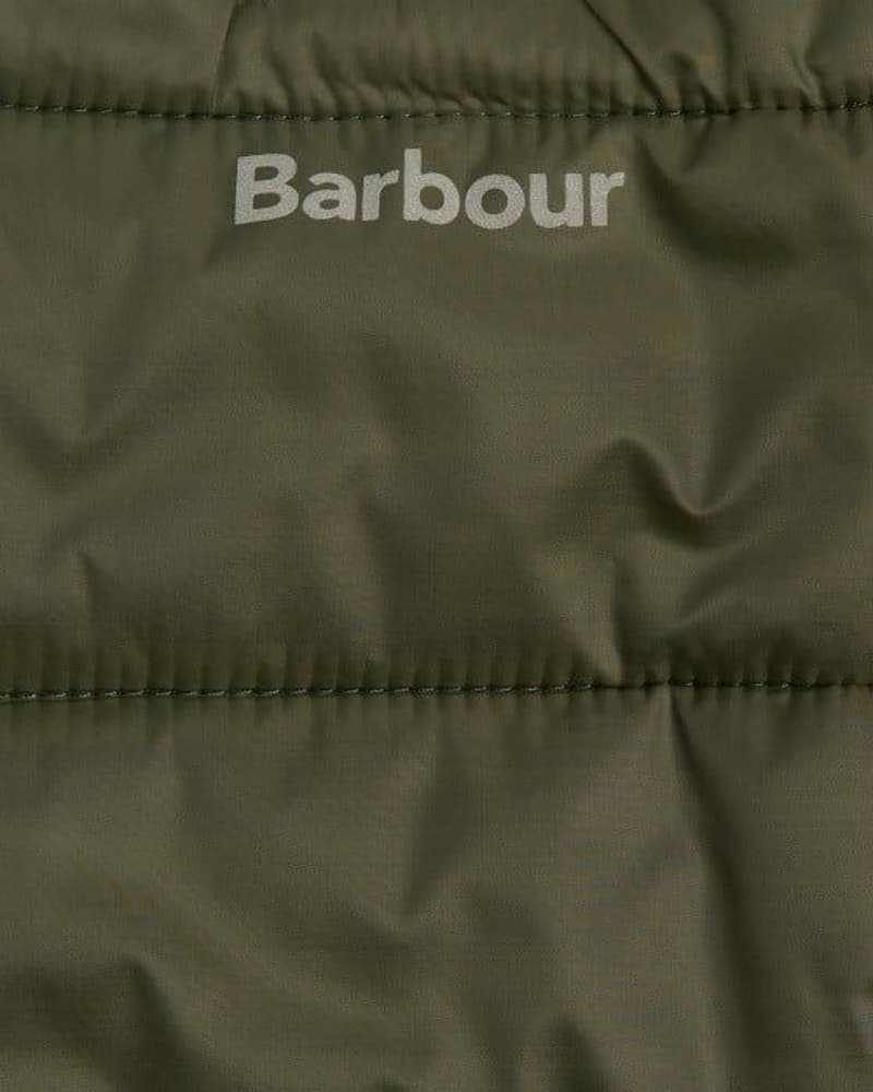 Baffle Quilt Dog Coat Olive, view: 2
