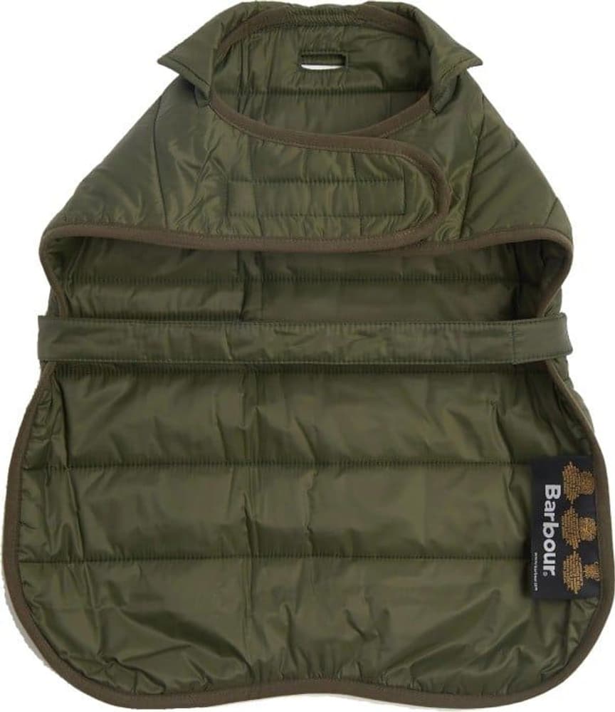 Baffle Quilt Dog Coat Olive, view: 1
