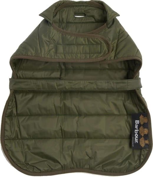 Baffle Quilt Dog Coat Olive, view: 1