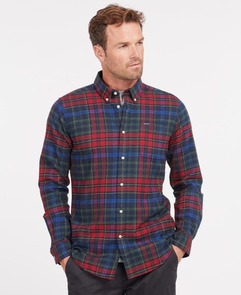 M's Ronan Tailored Fit Navy Check, view: 1