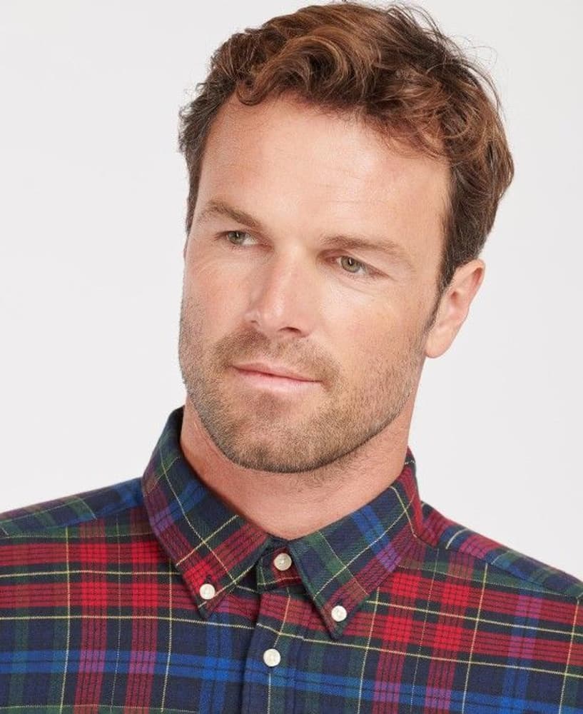 M's Ronan Tailored Fit Navy Check, view: 4