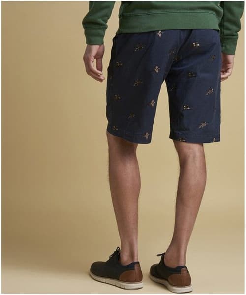 M's Feature Emb Shorts Navy, view: 1