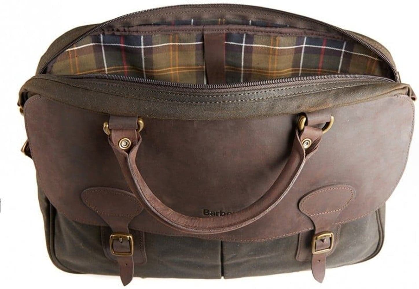 Wax Leather Briefcase Olive, view: 1