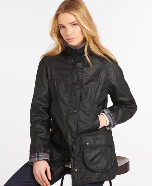 W's Beadnell Wax Jacket Black, view: 2
