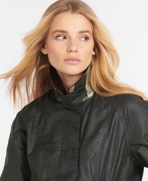 Beadnell Wax Jacket Sage, view: 2