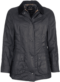 W's Beadnell Wax Jacket Navy - view: 0