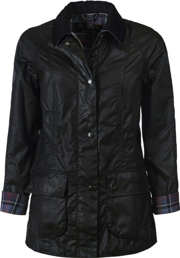W's Beadnell Wax Jacket Black, view: 1
