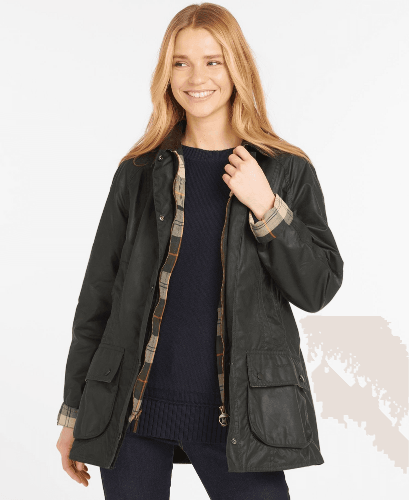 Beadnell Wax Jacket Sage, view: 3