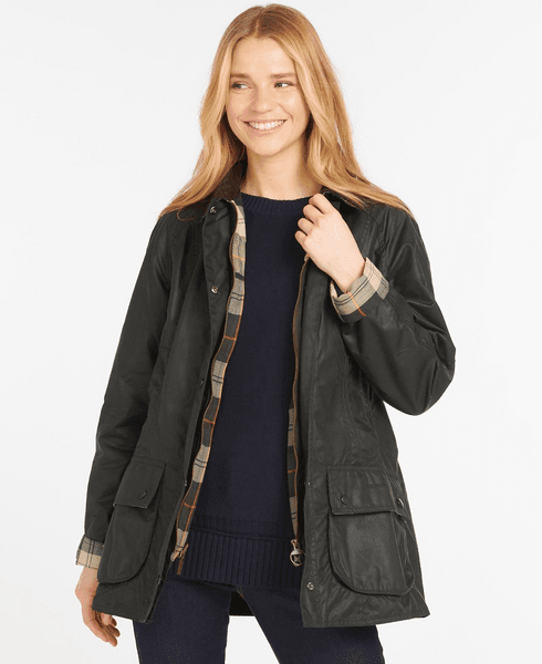 Beadnell Wax Jacket Sage, view: 3