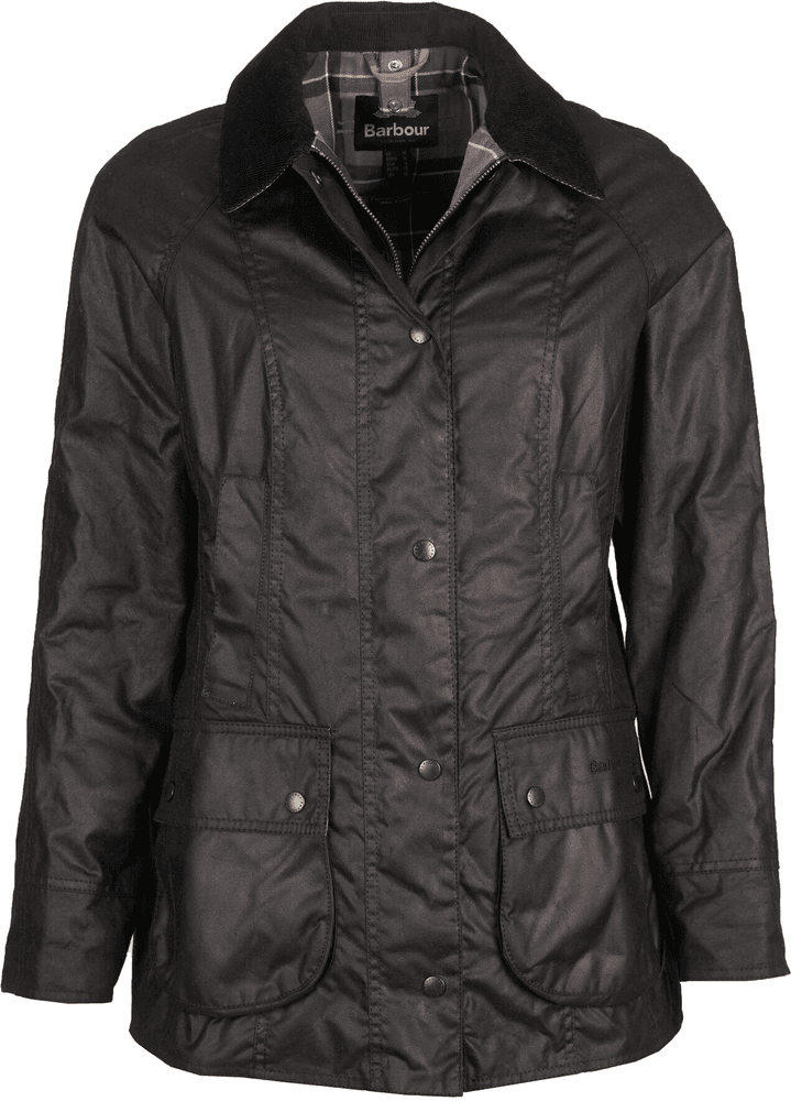 W's Beadnell Wax Jacket Black, view: 0