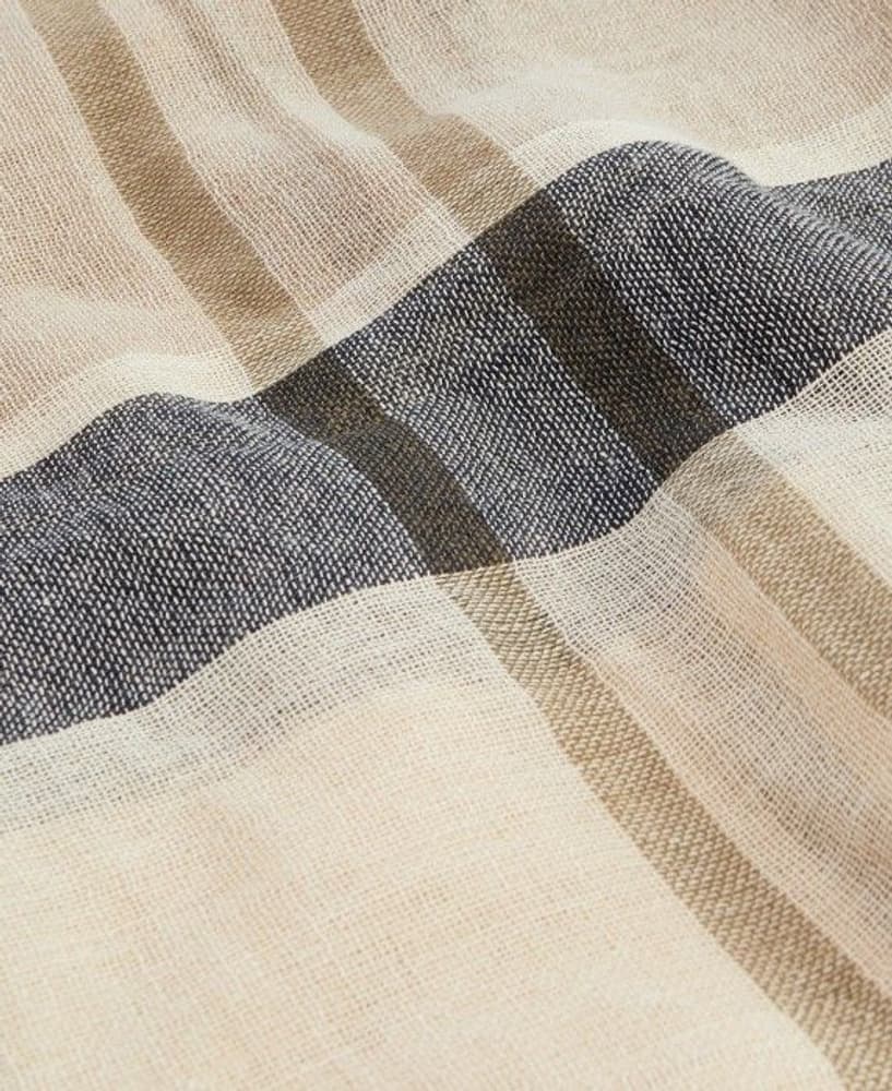 W's Abigail Tartan Scarf Dark Navy/Light Sand, view: 3