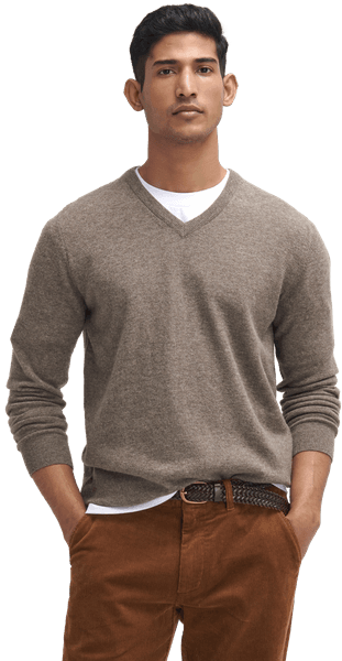 M's Essential Lambswool Dark Stone, view: 3