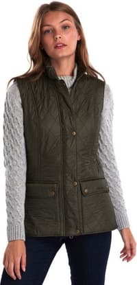 W's Wray Polarquilt Gilet Olive - view: 1