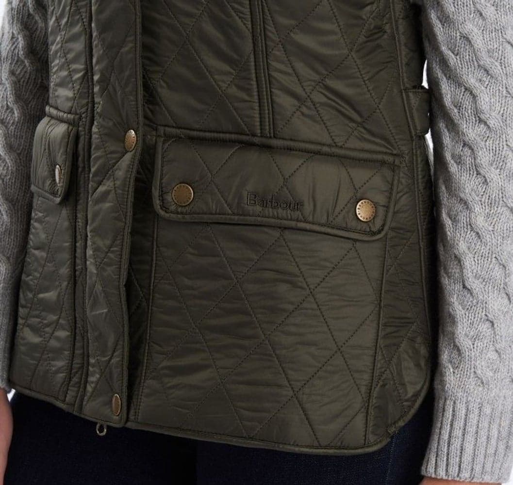 W's Wray Polarquilt Gilet Olive, view: 5
