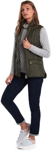 W's Wray Polarquilt Gilet Olive, view: 4