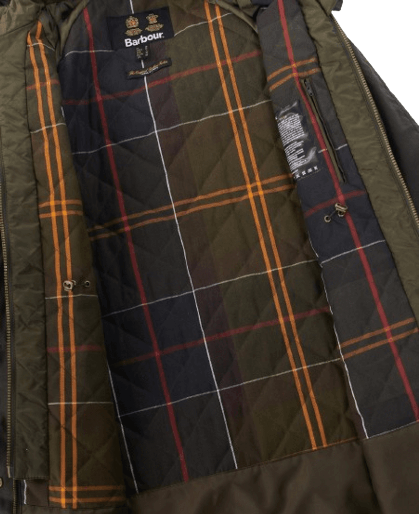 W's Long Cannich Wax Jacket Olive/Classic, view: 4