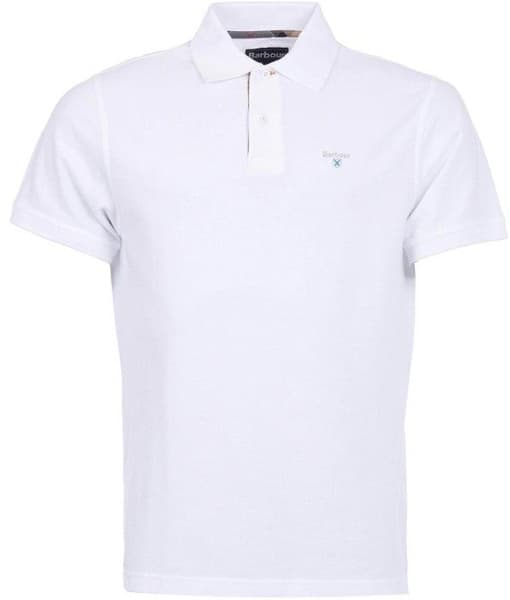 M's Tartan Pique Polo/Dress White, view: 0