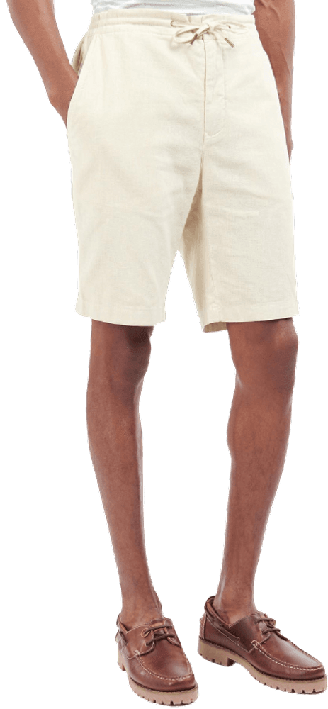 M's Linen Cotton Mix Shorts Light Stone, view: 1